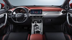 Geely Coolray Sport (2020) interior - Создание лекал для кузова и интерьера автомобиля. Продажа шаблонов в электронном виде для резки защитной пленки на плоттере.