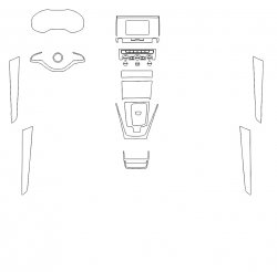Skoda Karoq (2020)  - Создание лекал для кузова и интерьера автомобиля. Продажа шаблонов в электронном виде для резки защитной пленки на плоттере.